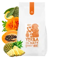 YERBA MATE owocowa 500g ENERGIA I MOC green tea kofeina ananas PAPAJA