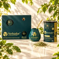 Yerba Mate Yerbador Zestaw Klasyczna Tuba Same Liście Matero Bombilla 300g + 3 prezenty GRATIS