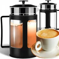 ZAPARZACZ DO KAWY I HERBATY FRENCH PRESS 1L SZKLANY VINTAGE Z UCHWYTEM