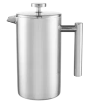 Zaparzacz French Press 1000 Ml Srebrny Barista DUKA