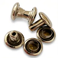 ZATRZASKI METALOWE SREBRNE 3 5 6 MM 2 CZĘŚCI NAPY 100 SZT