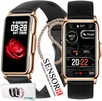 Zegarek Damski Smartwatch Krokomierz Pulsometr Ciśnieniomierz Polskie Menu