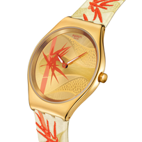 Zegarek Swatch BLUE AND GOLDEN LITHE DANCER Niebieski SB05Z700 Unisex Nowy Swatch