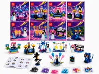ZESTAW KLOCKÓW 3D 8 MODELI FESTIWAL ŚWIATEŁ I MUZYKI MAGICZNE MIASTO