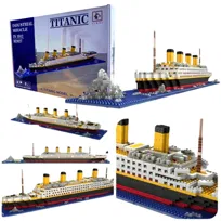 Zestaw klocków Titanic 1860 el. duży statek model kolekcjonerski
