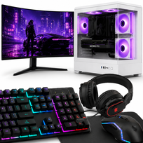 Zestaw KOMPUTER GAMINGOWY Ryzen 5 5500 RX 580 8GB 512GB 16GB