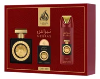 Zestaw Lattafa Nebras 100ml+20ml Woda Perfumowana Spray 200ml