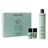 ZESTAW Selective Refill Profesjonalna Express Kuracja do Nadania Objętości i Zagęszczania Włosów - Szampon 275ml + Ampułki 10x15 ml