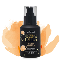 Złote serum olejkowe ujędrniające GOLD ESSENCE z wit. C i E cera sucha i dojrzała 50ml E-Fiore