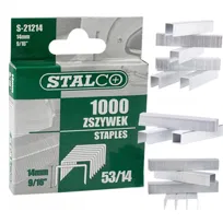 Zszywki tapicerskie stalowe typ A wysokość 12 mm opakowanie 1000 sztuk STALCO S-21212