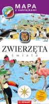 Zwierzęta świata. Mapy z naklejkami