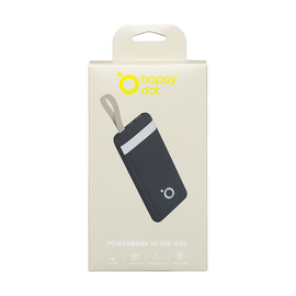HappyDot Powerbank 10 000 mAh, LED light, HDPBL10-01 czarny - HappyDot