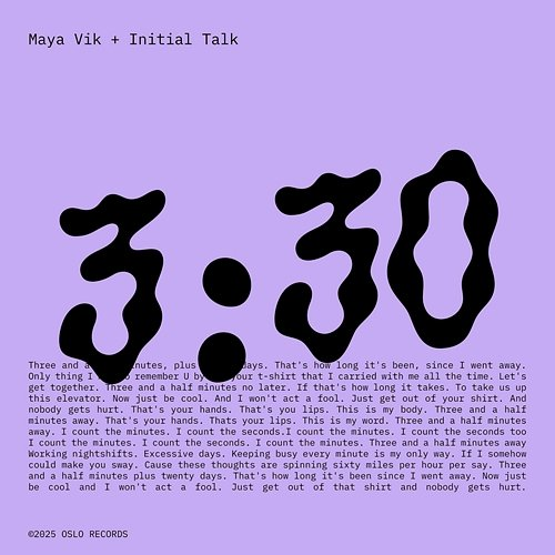 3:30 Initial Talk, Maya Vik