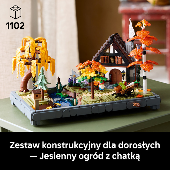 Klocki LEGO Icons, klocki, Jesienny ogród z chatką, 11372 | 1102 elementy