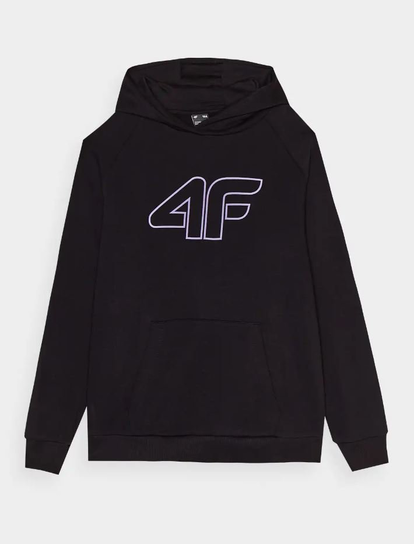 4F, Bluza f0921, basic plus, czarny, 152 4F