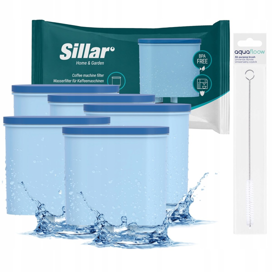 5x Filtr do ekspresu Philips z systemem AquaClean Sillar