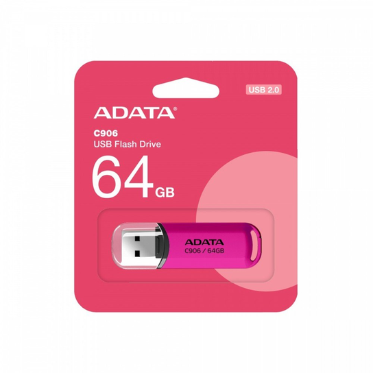 Adata Pendrive C906 64GB USB2.0 różowy ADATA
