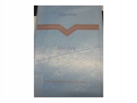 Algebra Lang Suzanne