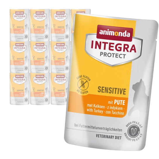 Animonda Integra Protect Sensitive 12x85g Mokra Karma Dla Kota Z Nadwrażliwością Pokarmową Indyk Animonda