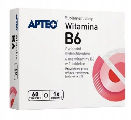 Apteo witamina B6, 60 tabletek Inna marka