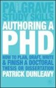 Authoring a PhD Dunleavy Patrick