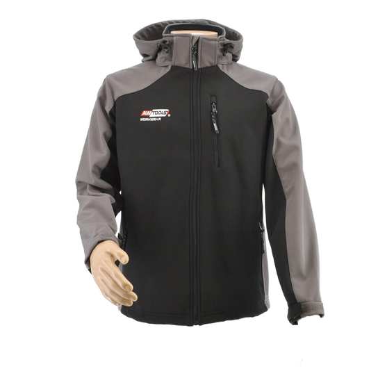 AWTOOLS Męska Kurtka Softshell (L / Czarny) AWTOOLS