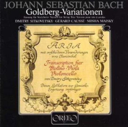 Bach G Var Sitkovetsky D Causs Sitkovetsky Dmitry