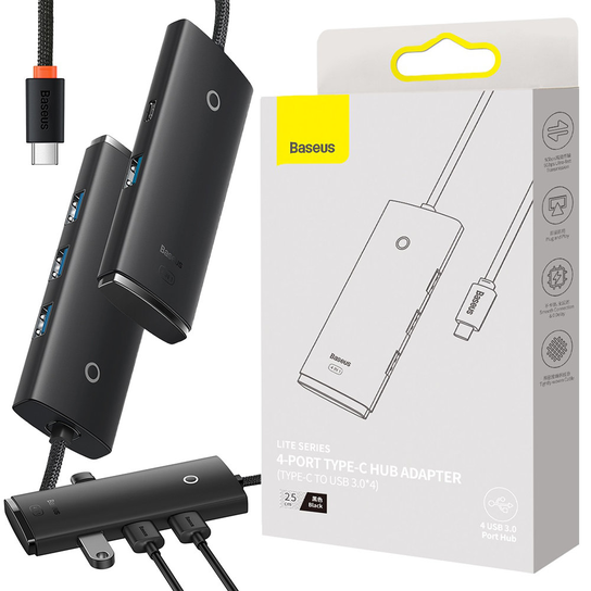 Baseus Adapter Hub Usb-C Do 4X Usb-A 25Cm Baseus