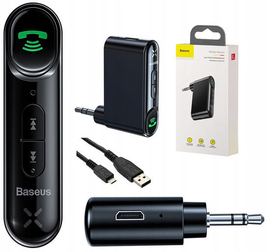 Baseus Transmiter Aux Bluetooth Samochodowy Baseus