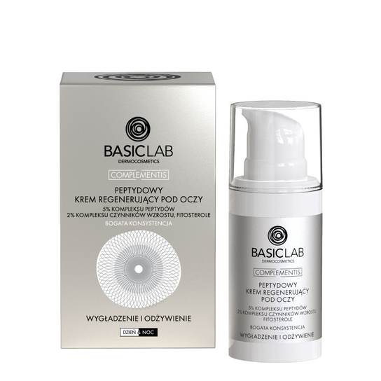 Basiclab, Peptydowy krem regenerujący pod oczy, 15 ml BasicLab