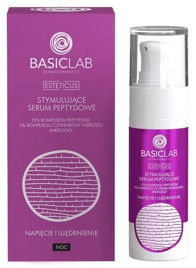 BasicLab, Stymulujące Serum Peptydowe 15%, 30ml BasicLab