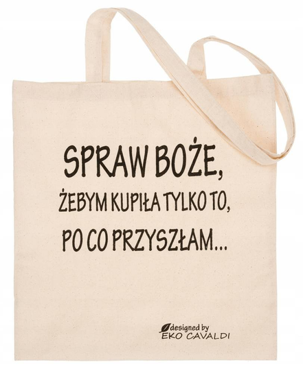 Bawełniana torba typu shopper bag Inna marka