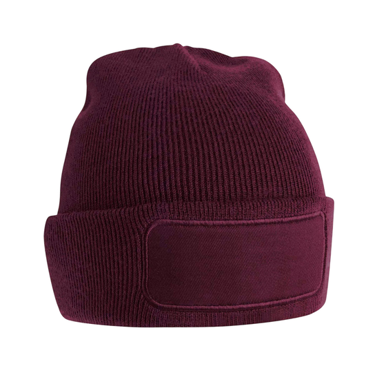 Beechfield Printers Plain Beanie (OS / Burgundowy) Beechfield