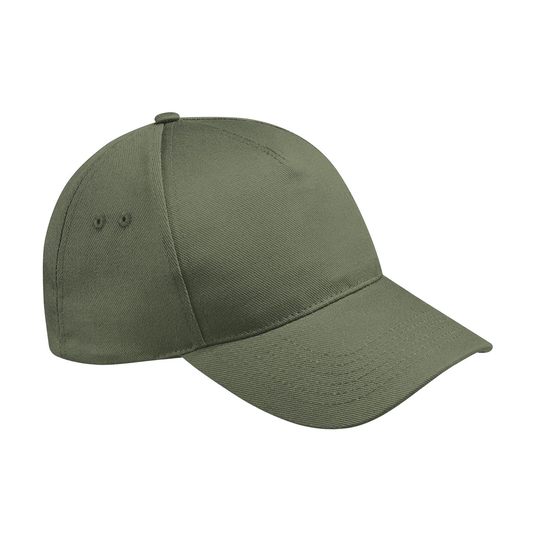 Beechfield Ultimate 5 Panel Baseball Cap (OS / Oliwkowy) Beechfield