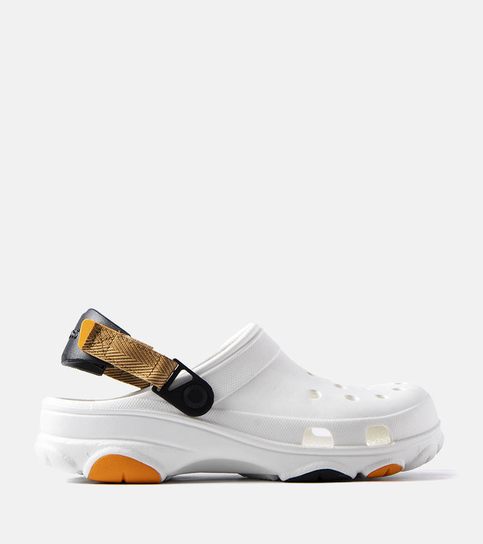 Białe perforowane klapki Crocs-41/42 Crocs