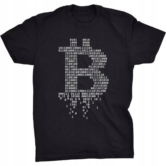 Binarny Bitcoin Koszulka Kryptowaluty Crypto BTC GILDAN