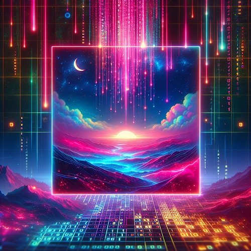 Binary Neon Dreams Robert Daniel Hahn