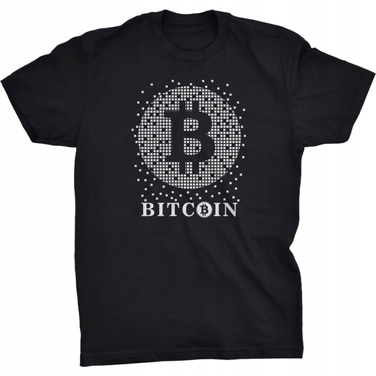 Bitcoin Pixels Koszulka BTC Crypto Kryptowaluty GILDAN