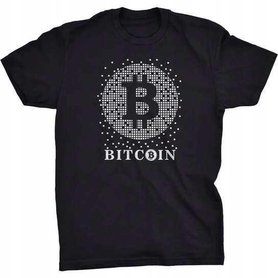 Bitcoin Pixels Koszulka BTC Crypto Kryptowaluty GILDAN