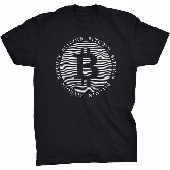 Bitcoin Waves Koszulka BTC Crypto Kryptowaluty GILDAN