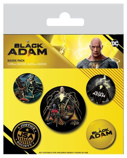 Black Adam Heroes - Przypinki DC COMICS