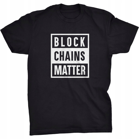 Block Chains Matter Koszulka Bitcoin BTC Krypto GILDAN