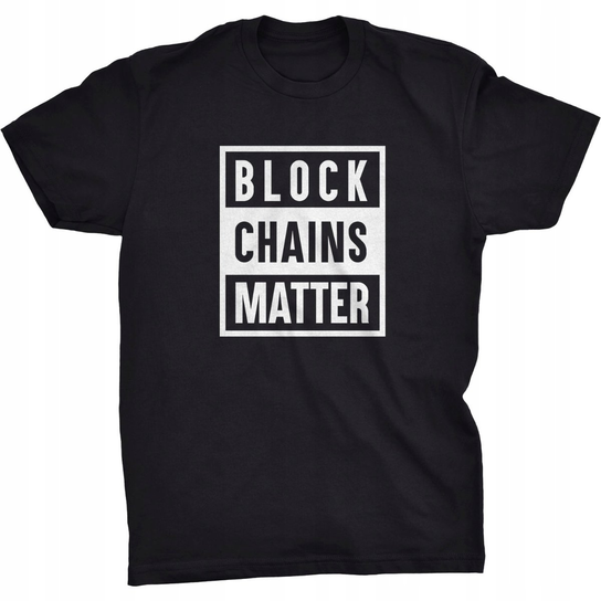 Block Chains Matter Koszulka Bitcoin BTC Krypto GILDAN