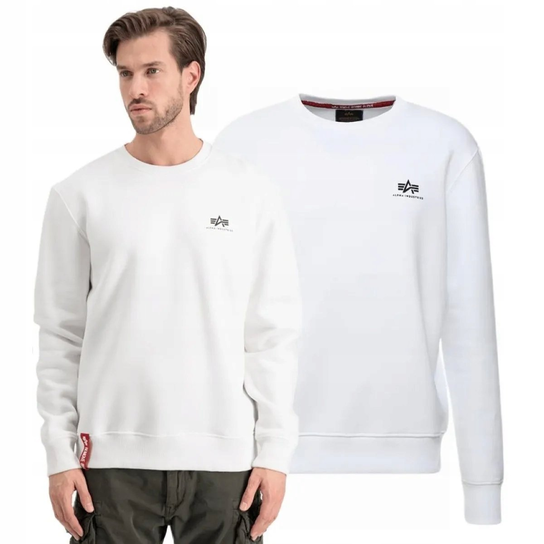 Bluza Alpha Industries Small Logo Basic 188307 09 Biała 3XL Inna marka