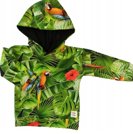 Bluza M Papugi w liściach Inna marka