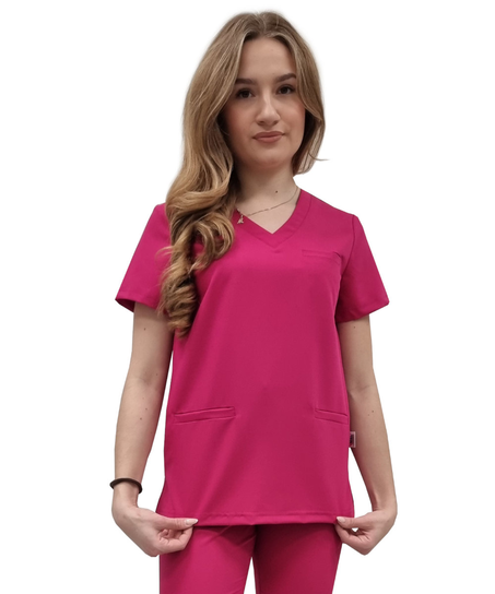 Bluza medyczna amarant basic premium roz. XXL M&C