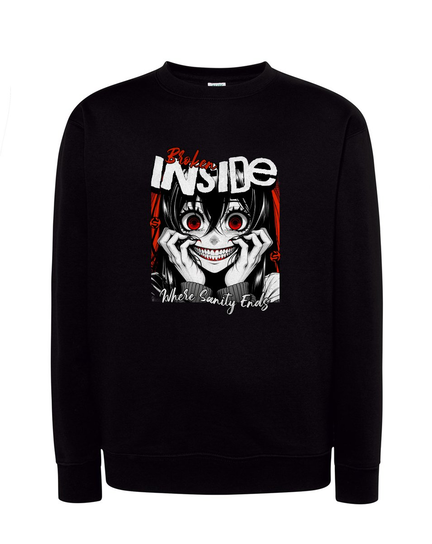 Bluza UNI - Broken Inside - 2XL - czarna DEYORA