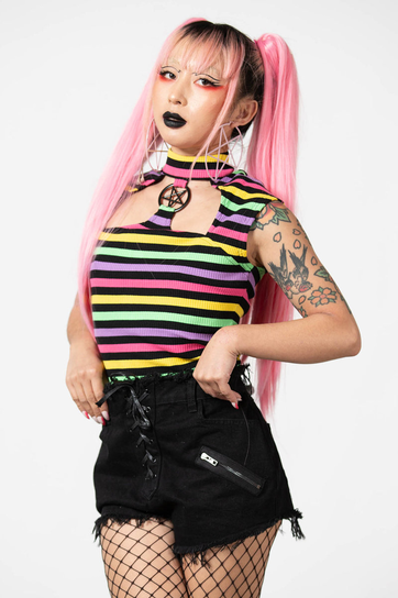 bluzka damska KILLSTAR - RAINBOW WARRIOR-M Killstar
