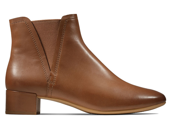 Botki Clarks Orabella Ruby brązowe skórzane 37 Clarks