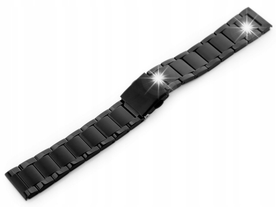 Bransoleta Pacific Model 9 solid - czarna 20mm inna (Inny)
